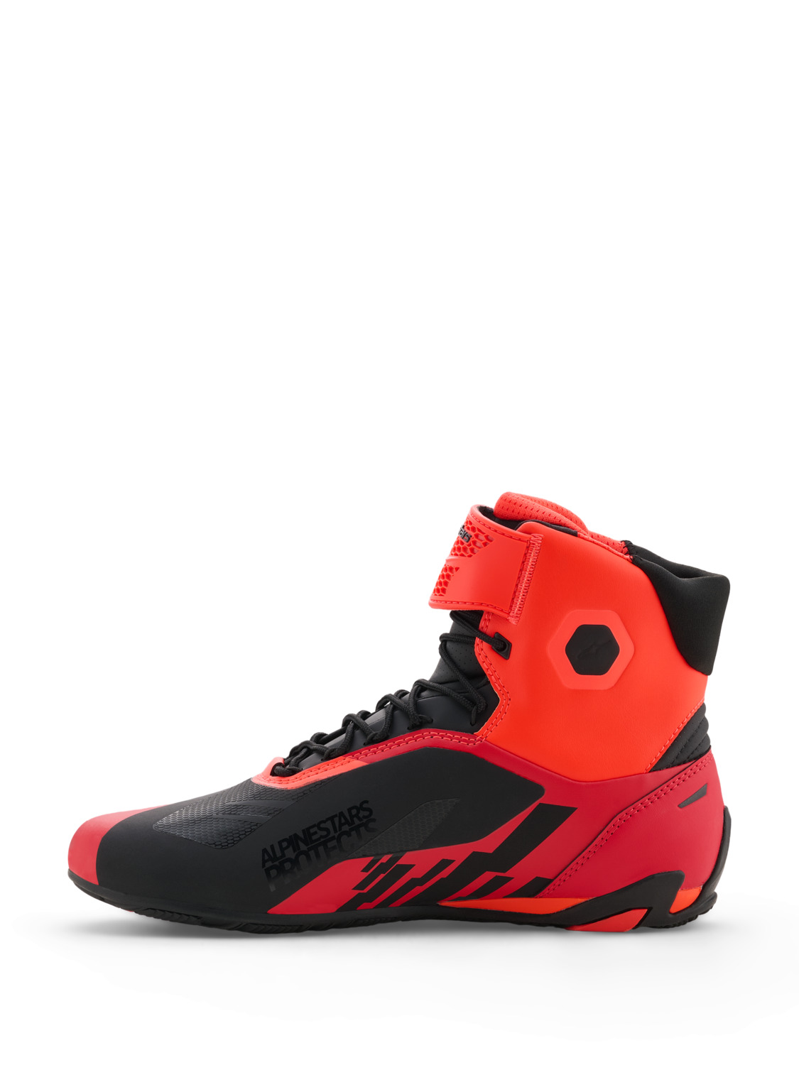 boty FASTER-4 MM93 kolekce, ALPINESTARS (červená fluo/červená/černá) 2026 - Obrázek 5