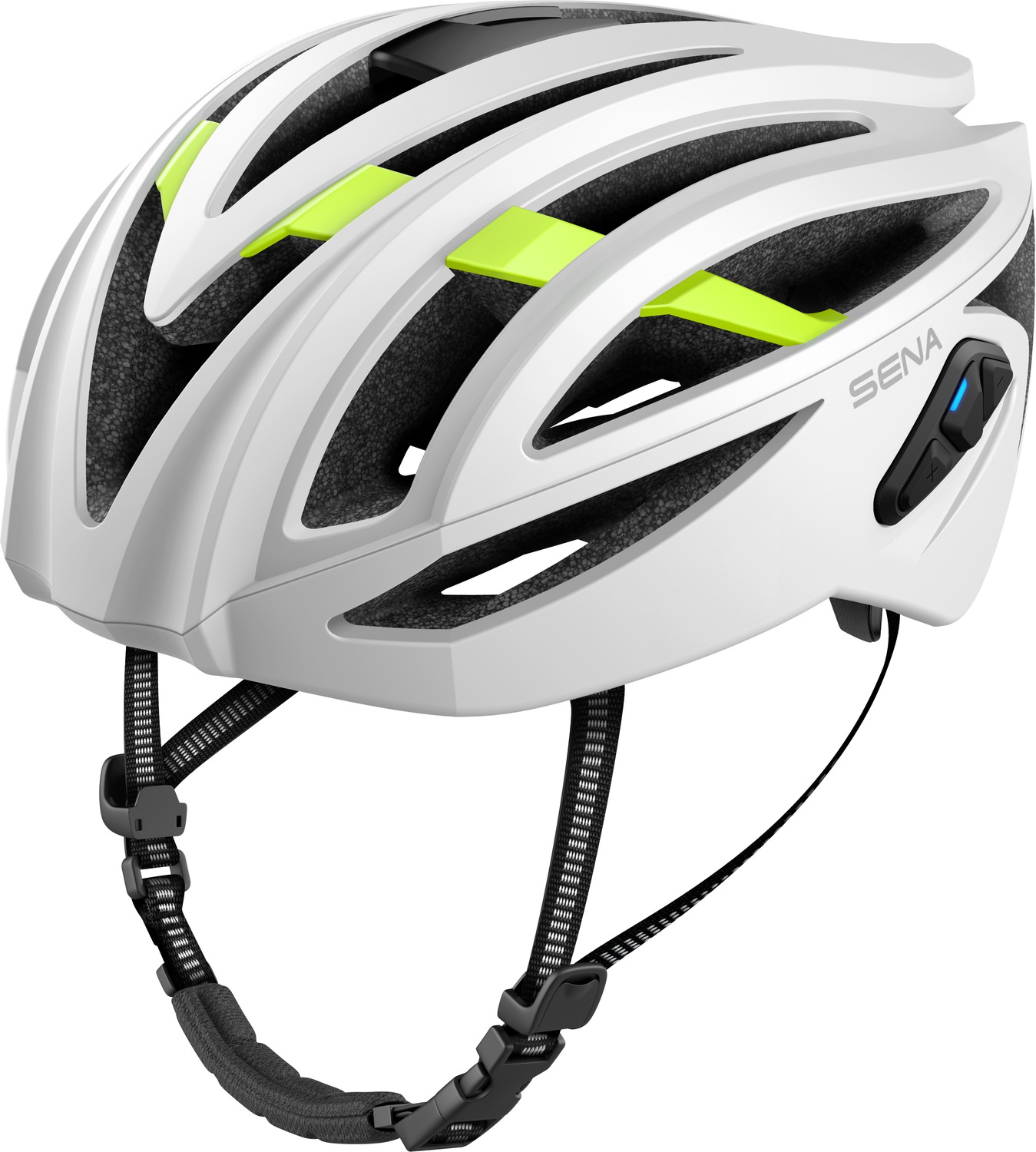 cyklo přilba s headsetem R2 EVO, SENA (matná bílá)
