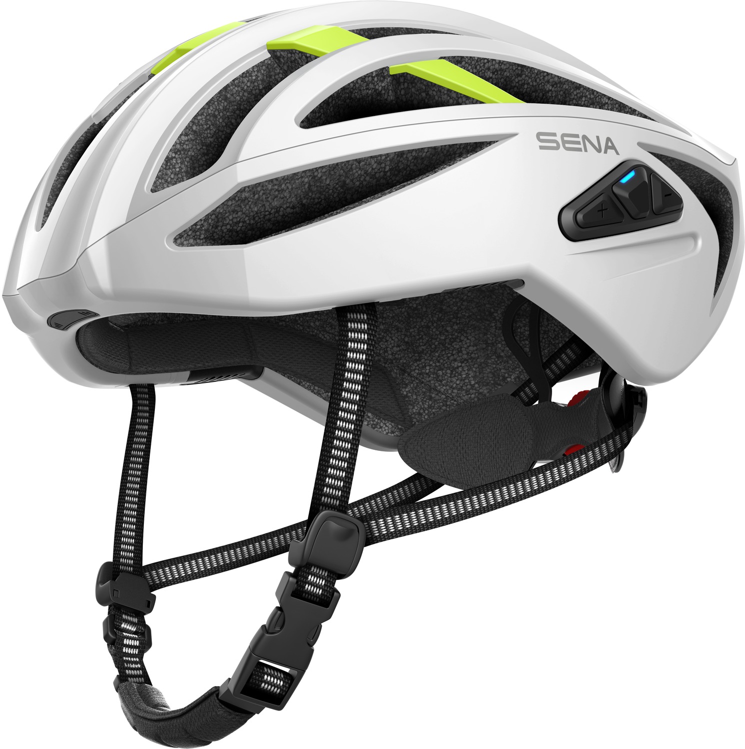 cyklo přilba s headsetem R2 EVO, SENA (matná bílá) - Obrázek 2