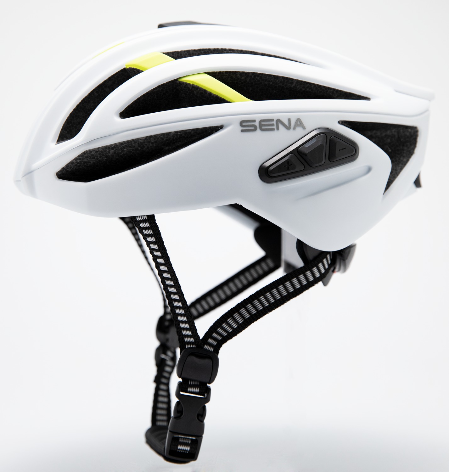 cyklo přilba s headsetem R2 EVO, SENA (matná bílá) - Obrázek 3