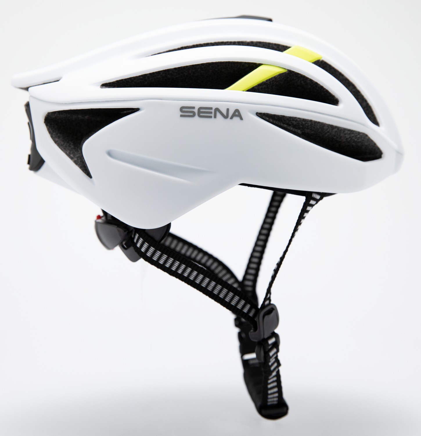 cyklo přilba s headsetem R2 EVO, SENA (matná bílá) - Obrázek 4