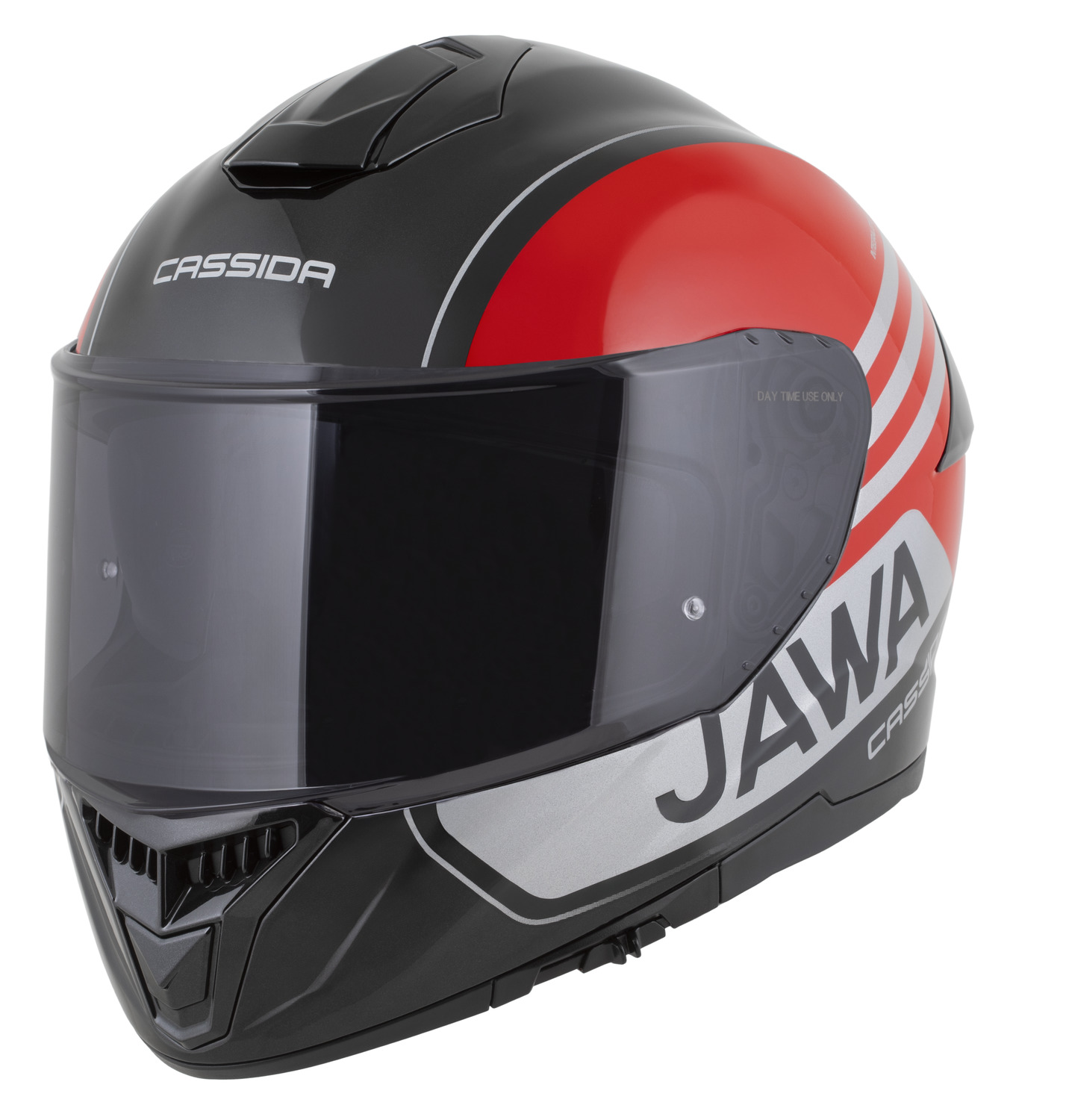 přilba Integral GT 2.1 Jawa Sport, CASSIDA (černá/červená perleť/stříbrná)
