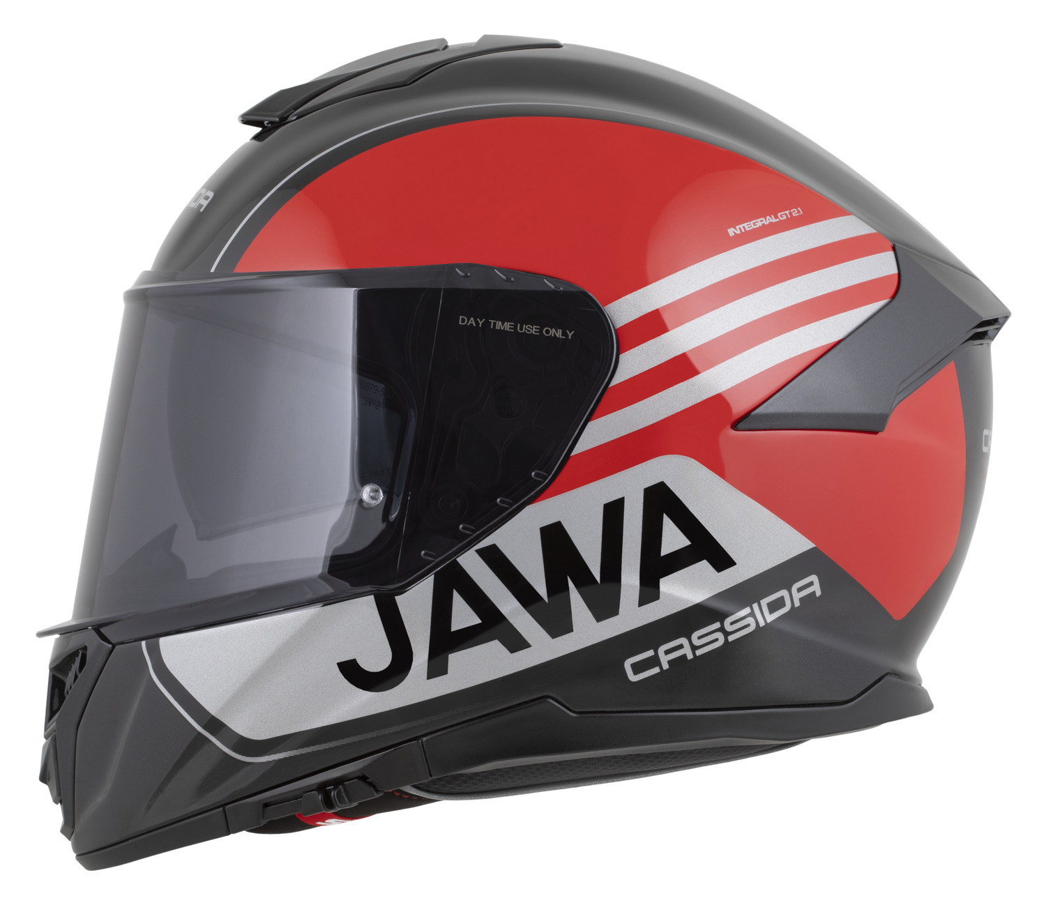 přilba Integral GT 2.1 Jawa Sport, CASSIDA (černá/červená perleť/stříbrná) - Obrázek 6