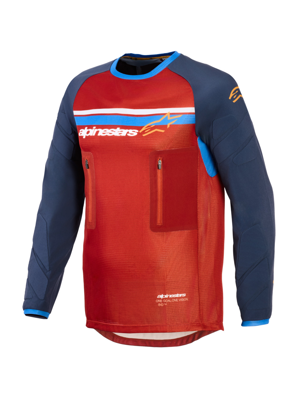 dres MAXDURA DUAL, ALPINESTARS (oranžová/tmavě modrá) 2026