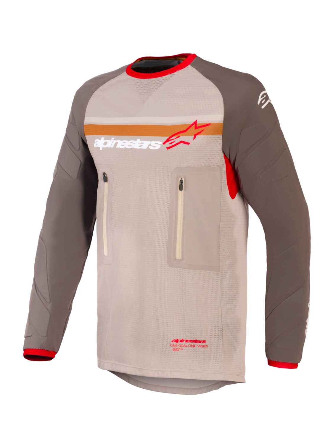 dres MAXDURA DUAL, ALPINESTARS (hnědá/oranžová) 2026