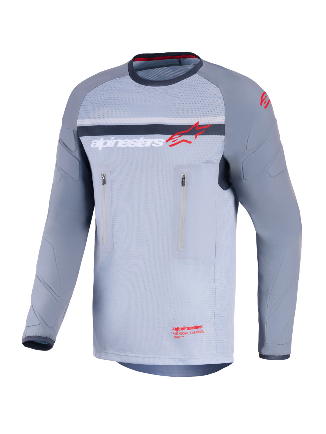 dres MAXDURA DUAL, ALPINESTARS (světle šedá/tmavě šedá/oranžová) 2026