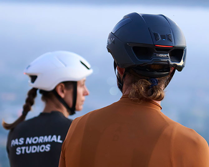 cyklo přilba s headsetem S1, SENA (matná šedá) - Obrázek 3
