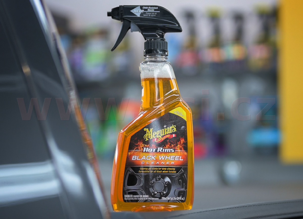 MEGUIAR'S čistič černých kol Hot Rims Black Wheel Cleaner 709 ml - Obrázek 5