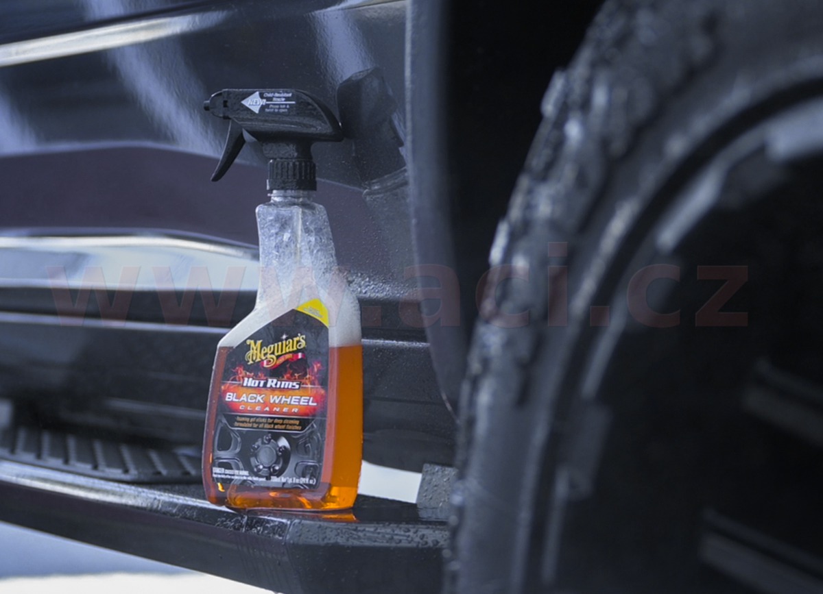 MEGUIAR'S čistič černých kol Hot Rims Black Wheel Cleaner 709 ml - Obrázek 6