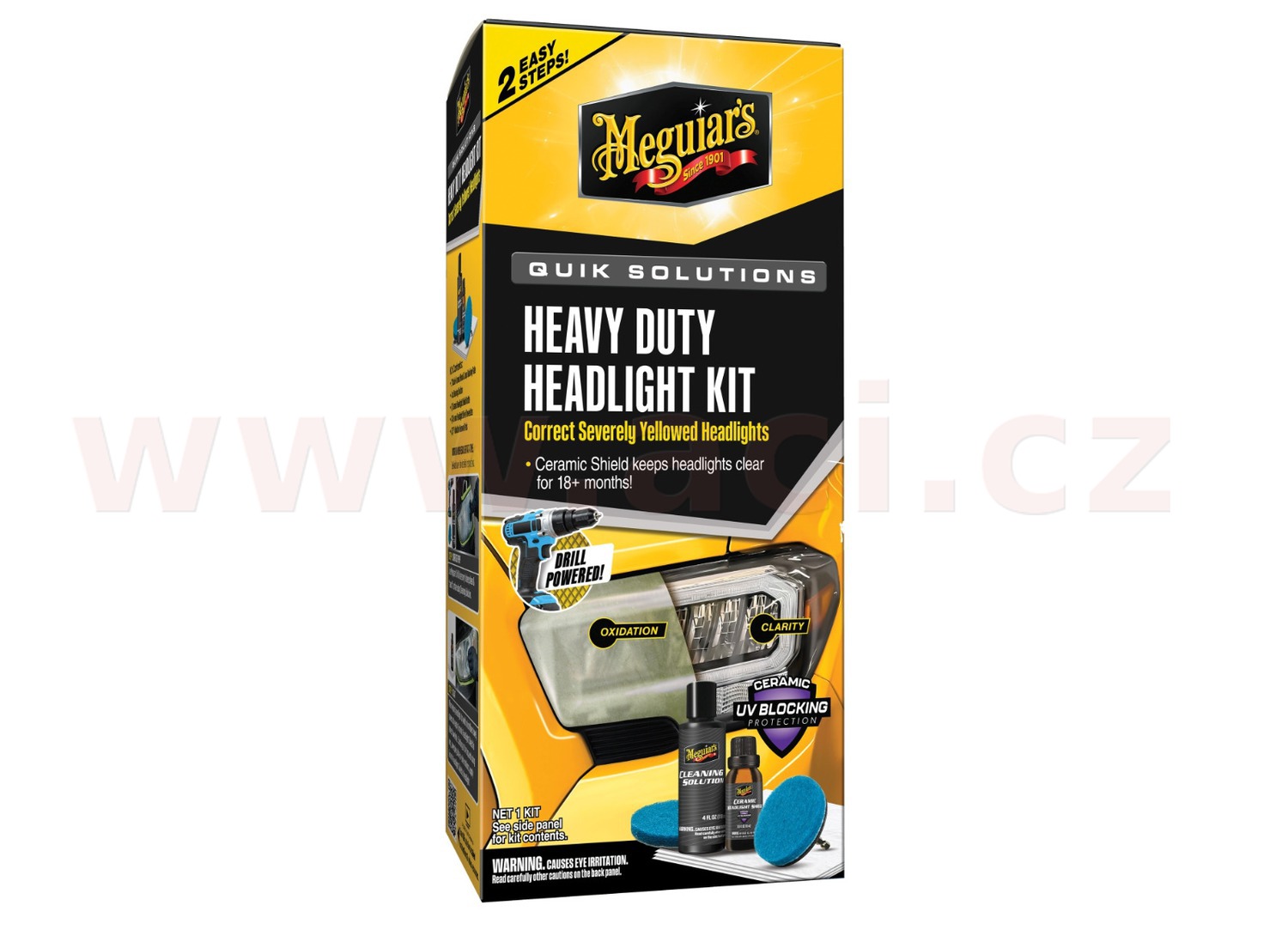 Meguiar's Quik Solutions Headlight Restoration Kit kompletní sada na renovaci silně poškozených světel - Obrázek 2