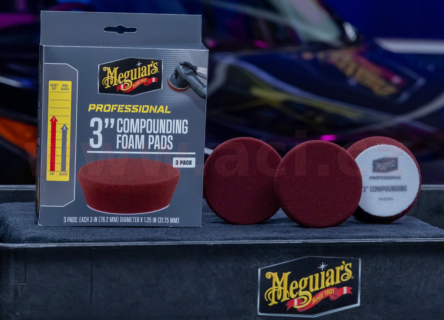 Meguiar's Professional Compound Foam Pad 3" pěnové korekční kotouče, 3ks 3" / 75 mm - Obrázek 4