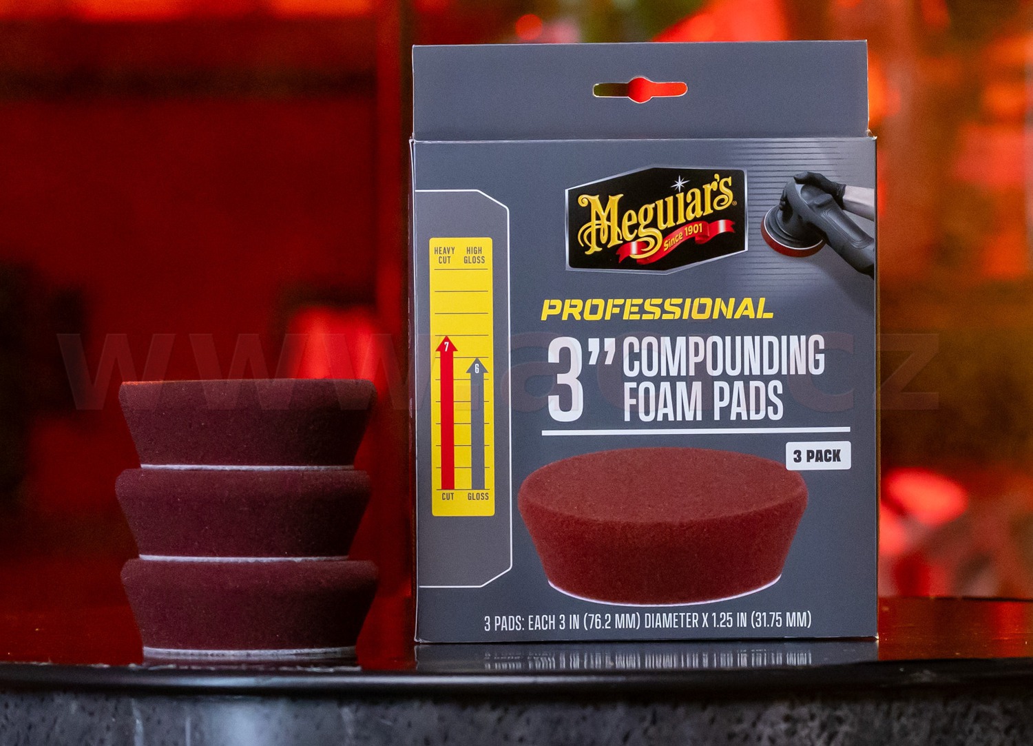 Meguiar's Professional Compound Foam Pad 3" pěnové korekční kotouče, 3ks 3" / 75 mm - Obrázek 5