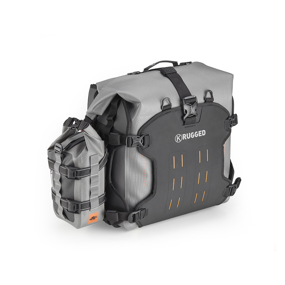 AV07 K´RUGGED voděodolné šedé boční brašny KAPPA - Obrázek 4