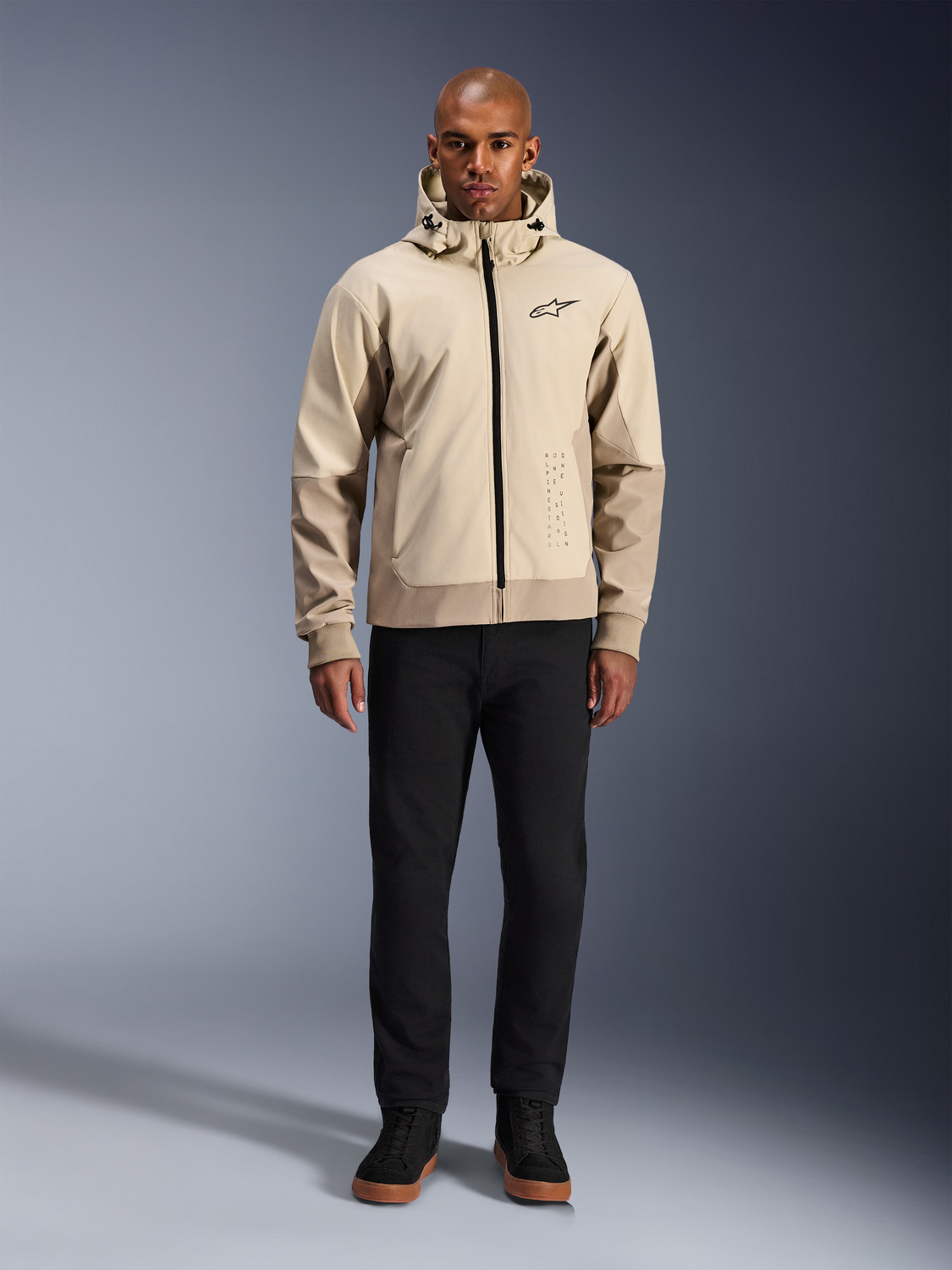 bunda RADIUM TECH HOODIE, ALPINESTARS (písková/hnědá) 2026 - Obrázek 3