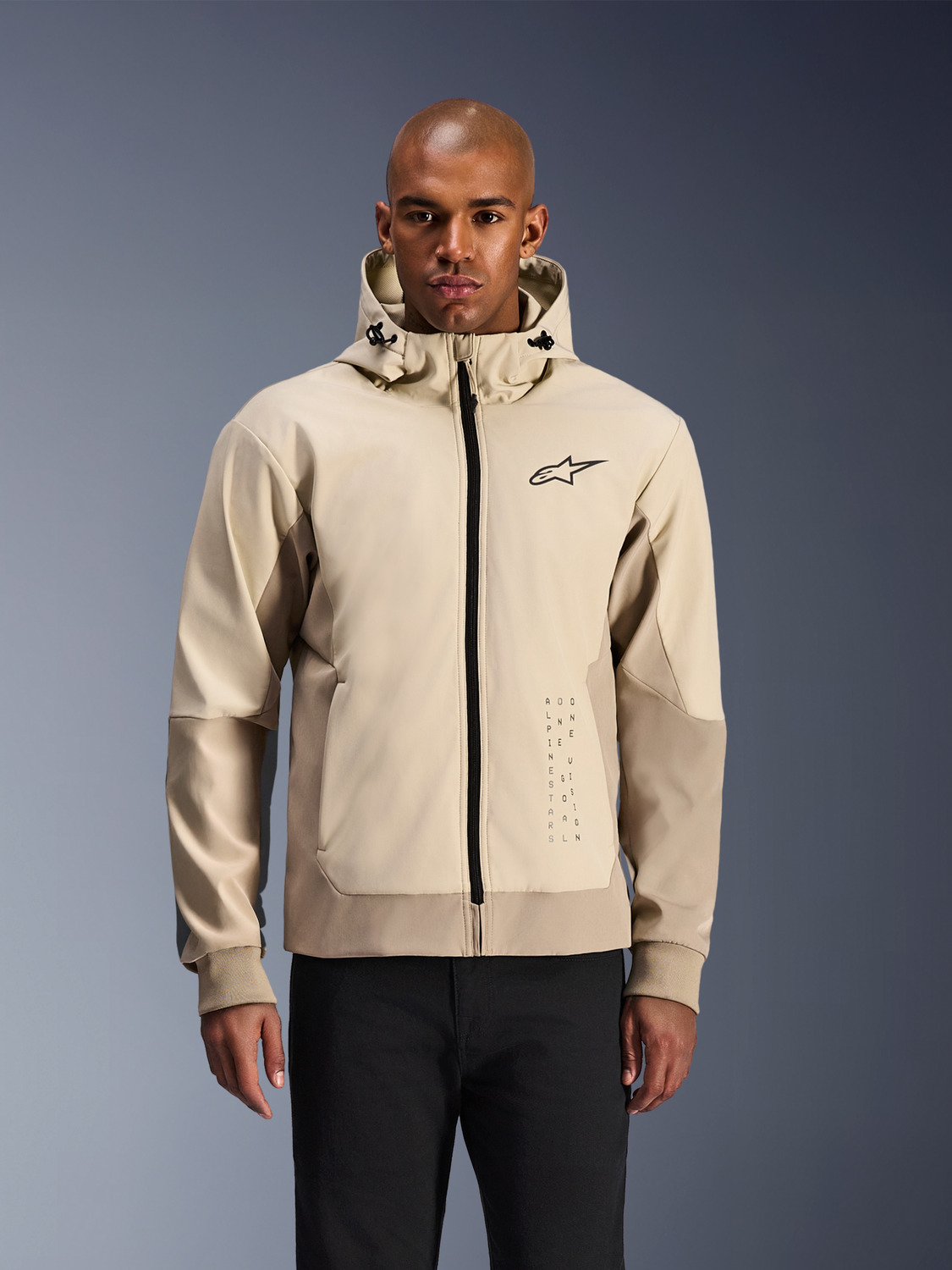 bunda RADIUM TECH HOODIE, ALPINESTARS (písková/hnědá) 2026 - Obrázek 4