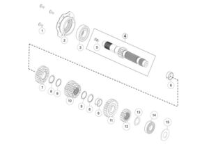 E03 TRANSMISSION I-MAIN SHAFT