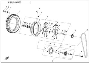 F11-B REAR WHEEL(EXPLORE EDITION)