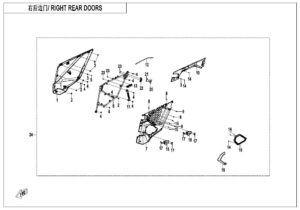 F37-3 RIGHT REAR DOORS