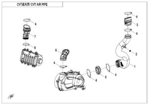 F00-2 CVT AIR PIPE