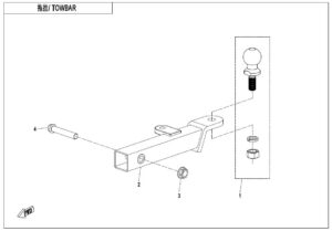 F40-A TOWBAR(BOLT CONNECTION)