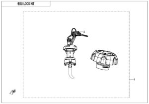 F01-D LOCK KIT(WITH FUEL TANK LOCK)