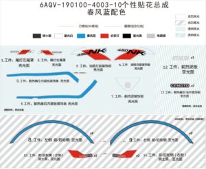 F19-B DECAL KITS(ZEPHYR BLUE)