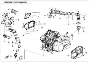 F00-2-V2 CVT AIR PIPE@^SIDE COVER