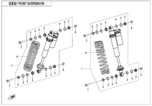 F05-2-A FRONT SHOCK ABSORBER(SMALL CYLINDER)