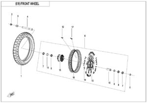F07-C-V1 FRONT WHEEL(EXPLORE EDITION)
