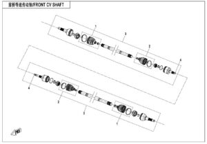 F27 FRONT CV SHAFT