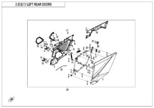 F37-4 LEFT REAR DOORS