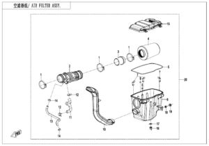 F41-A-V2 AIR FILTER ASSY(EU168)