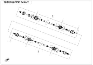 F27 FRONT CV SHAFT