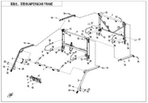 F23-V2 BUMPER @^ CAB FRAME