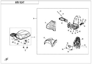 F13-B SEAT(WITH REAR SEAT)