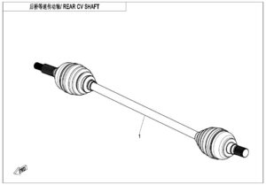 F28 REAR CV SHAFT