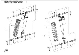 F06-2-A REAR SHOCK ABSORBER(SMALL CYLINDER)