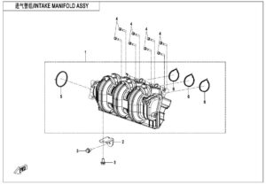E20-A INTAKE MANIFOLD ASSY(FOR FUEL VAPORIZATION SYSTEM)