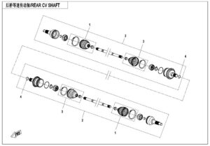 F28 REAR CV SHAFT