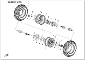 F07-A FRONT WHEEL(ALUMINUM)