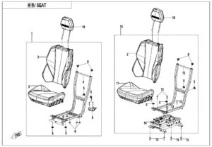 F13-A SEAT(BLUE)