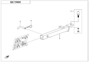 F40-A TOWBAR(LONG, PIN SHAFT CONNECTION )