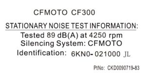 F19-6 NOISE DECAL(AUSTRALIA)