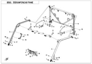 F23-V2 BUMPER @^ CAB FRAME