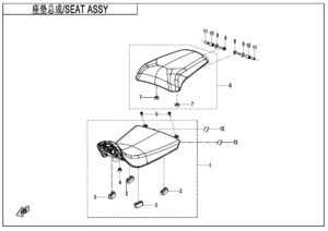 F13-A SEAT ASSY(SPORT)