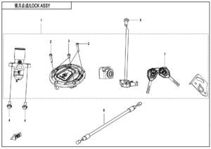 F01-A LOCK KIT(MECHANICAL LOCK)