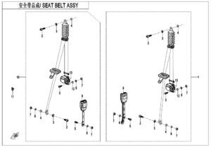 F34 SEAT BELT ASSY