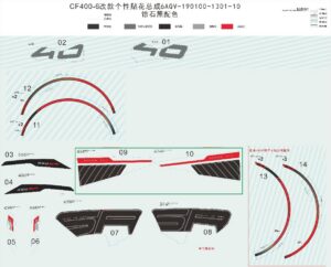 F19-2-B DECAL KITS (ZIRCON BLACK)