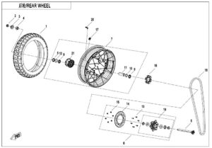 F11-C-V2 REAR WHEEL(EXPLORE EDITION)