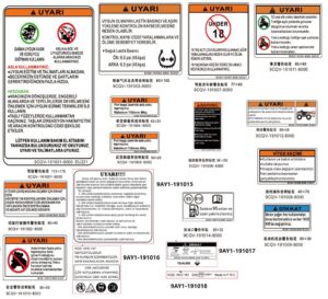 F19-2-B WARNING DECAL(Turkey)